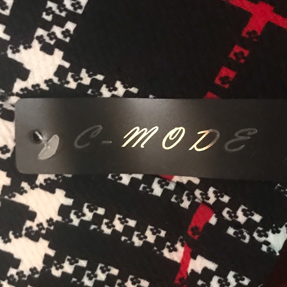 🆕 C-Mode Blk/Wht/Red Legging-One Size Fits Most - Picture 6 of 8
